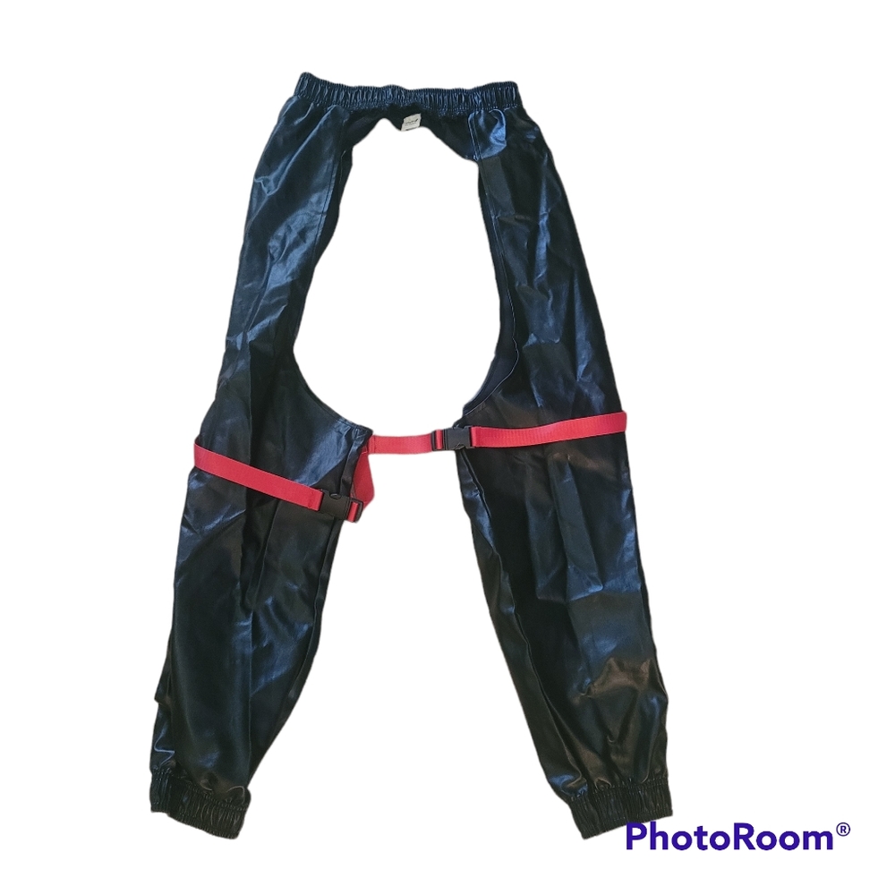 Faux leather chaps